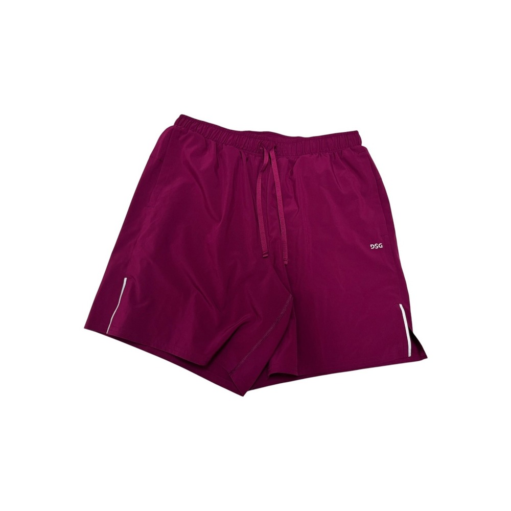 DSG Mens 2-in-1 Stride Shorts Plum Purple Compression Liner Medium RN104141